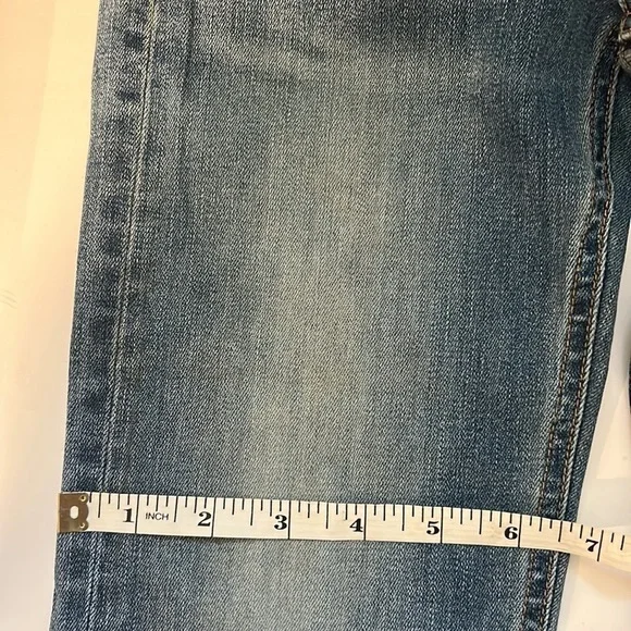 rag & bone Straight Leg Medium Blue Wash Colour: Elgin Women's 24 Raw Hem - Picture 14 of 15